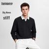 MARK FAIRWHALE Men's Old Money Style Layered Long-Sleeve Sweatshirt