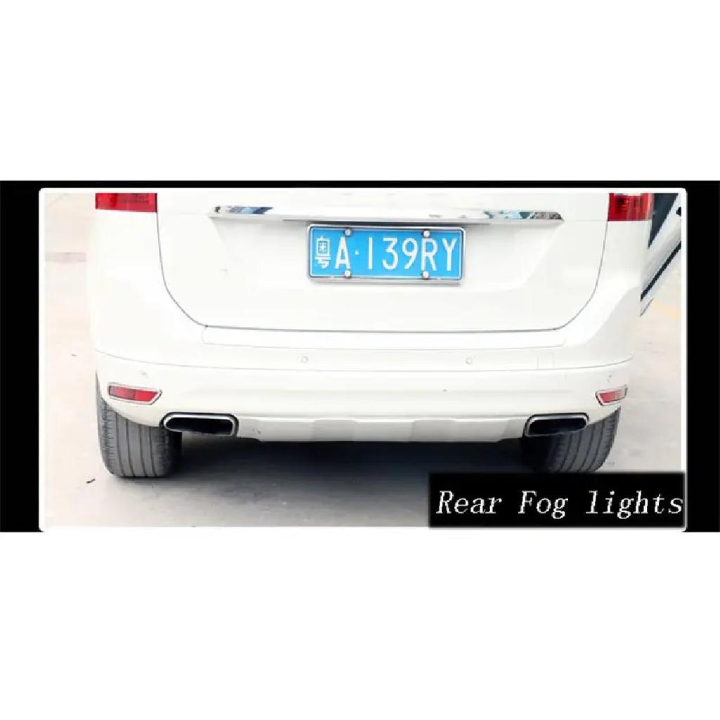 Car Styling Front Fog Lamps Cover Grille Slats Car Fog Lights Cover Decoration ABS Stickers Strips for Volvo XC60 2014-2016 Year