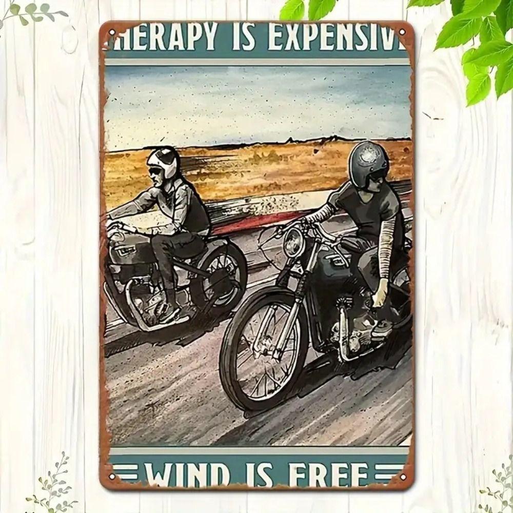Vintage Retro Motorcycle Tin Sign Metal Wall Art Decor for Home Garage Man Cave Bar Cafe 20x30cm