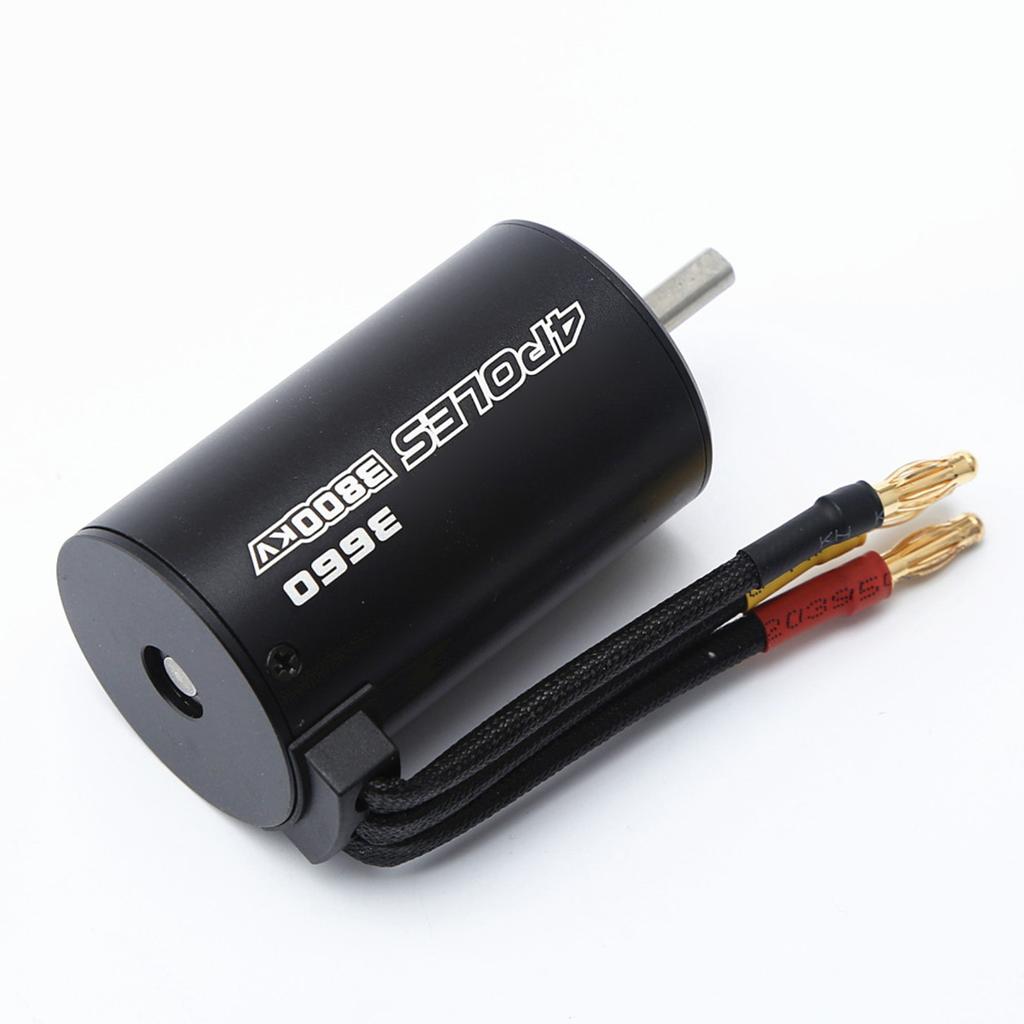 Waterproof 3660 3300KV Brushless Motor 80A  Brushless ESC Programming Card With Motor Heat Sink Cooling Fan  Combo Set for 1Celsius8 Remote Control Ca