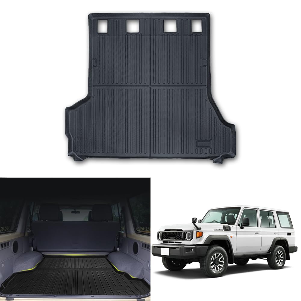 

KASUART Foldable Car Luggage Mat for Toyota Land Cruiser 70 Series 2023 Trunk Door Luggage Easy Interior Easy Installation (GDJ Series) (November - чёрный