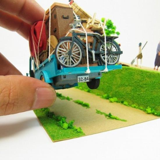 Sankei Miniature Art Kit Studio Ghibli My Neighbor The Kusakabe Family Moving Scale Paper Series Totoro House, 1/48 Craft, MK07-14