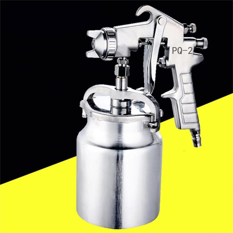 Siphon Feed Sprayer Guns for Piant with 2mm Nozzle, 1000cc Cup  for Car & House Painting Pneumatic Sprayer