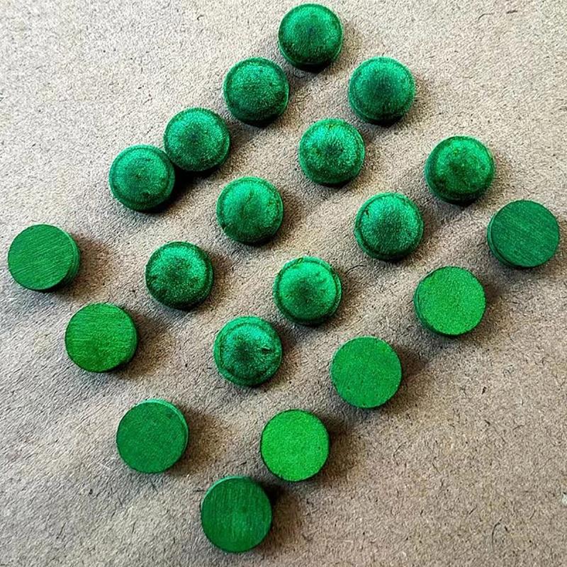 Pool Cues Snooker Tip Pool Cue Tip, Green Snooker Cue Tip Replacement Cue Tip
