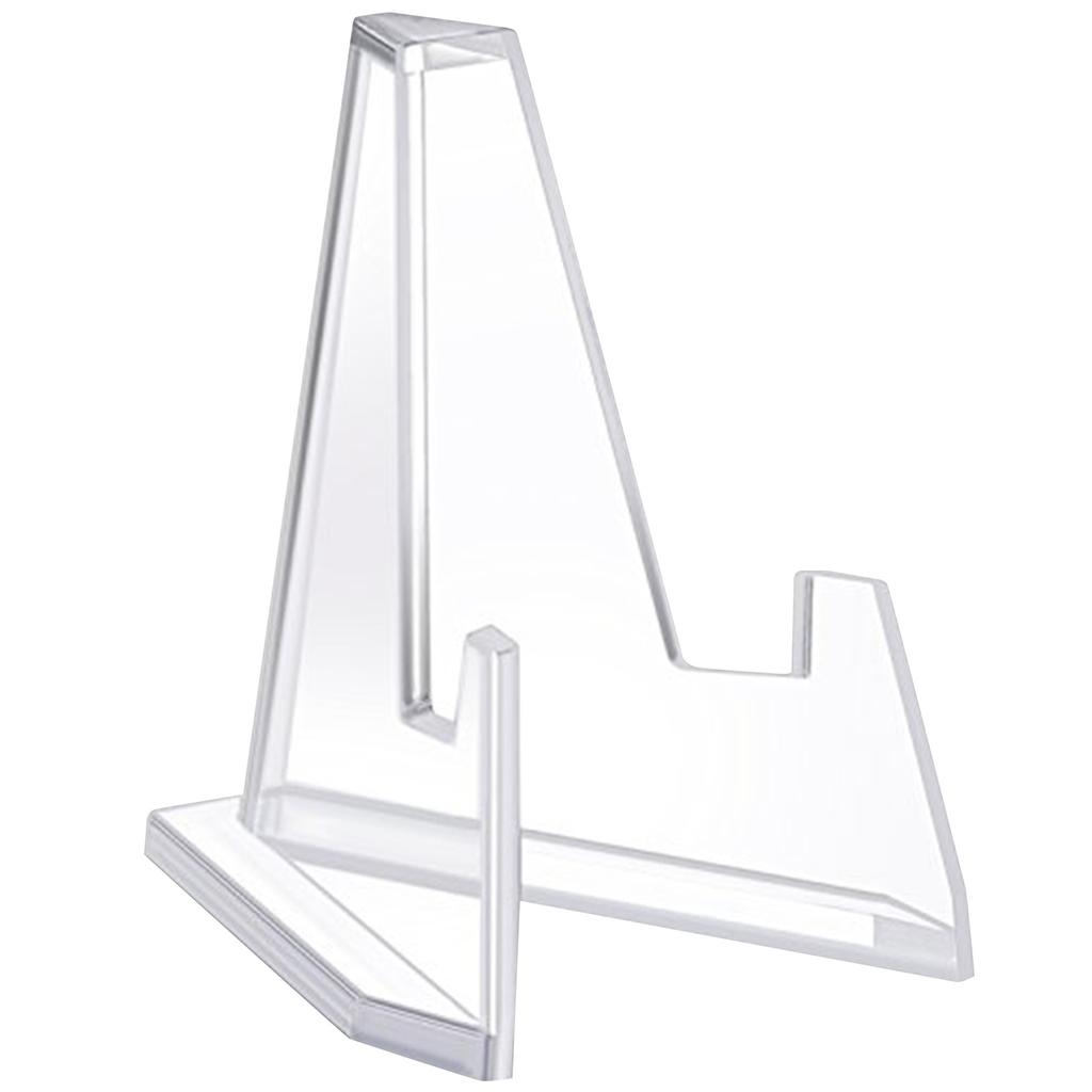 Acrylic Display Stand Holder for Plates Picture Frames Books Plaques Tablets and Collectibles Desktop Shelf Support