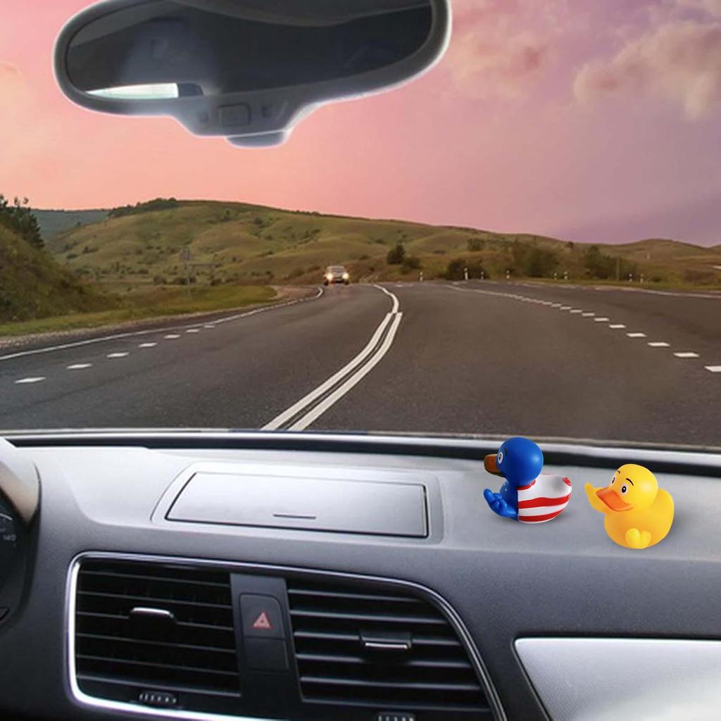 1-2pcs Middle Finger Duck Car Decoration Personalized Ornaments Desktop Auto Decoration for Bedroom Shelf Table Decor