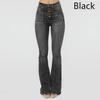 Women's Pants High Waist Solid Color Washed Jeans