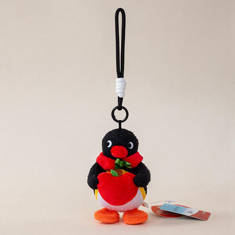 Genuine Pingu Penguin Plush Toy Pendant Adorably Penguin Doll Couple Keychain Car Key Holder Kawaii Home Decor Toys Xmas Gift