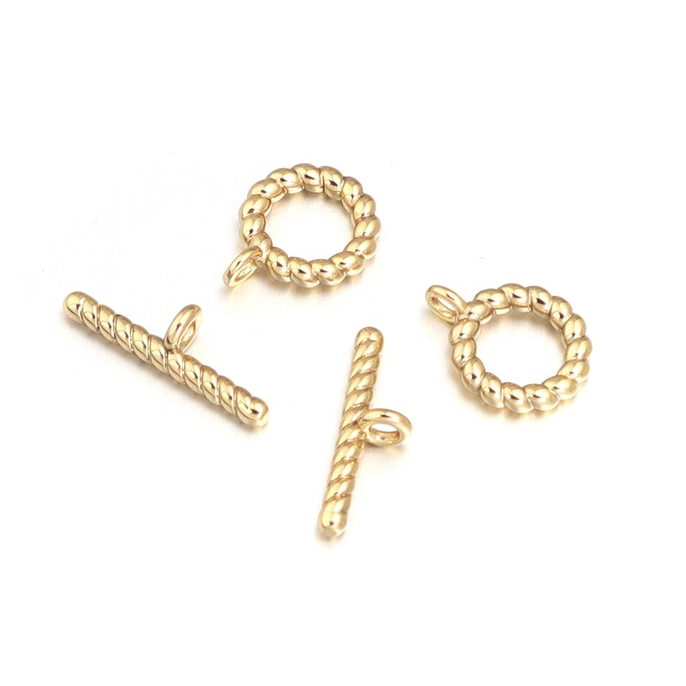 4-5Sets/Lot  Metal OT Clasps Connectors For Bracelet Necklace DIY Toggle Clasps Buckle Jewelry Making Supplies Connectors