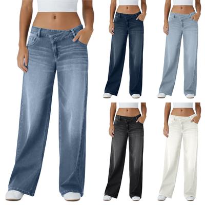 Vielseitige Damen-Jeans mit geradem Bein und stilvollem Design