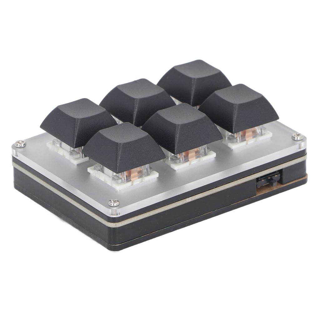 Professional Mechanical Keyboard with 6 Keys USB BT 2.4G Type C Single Handed Wireless Customizable Keyboard