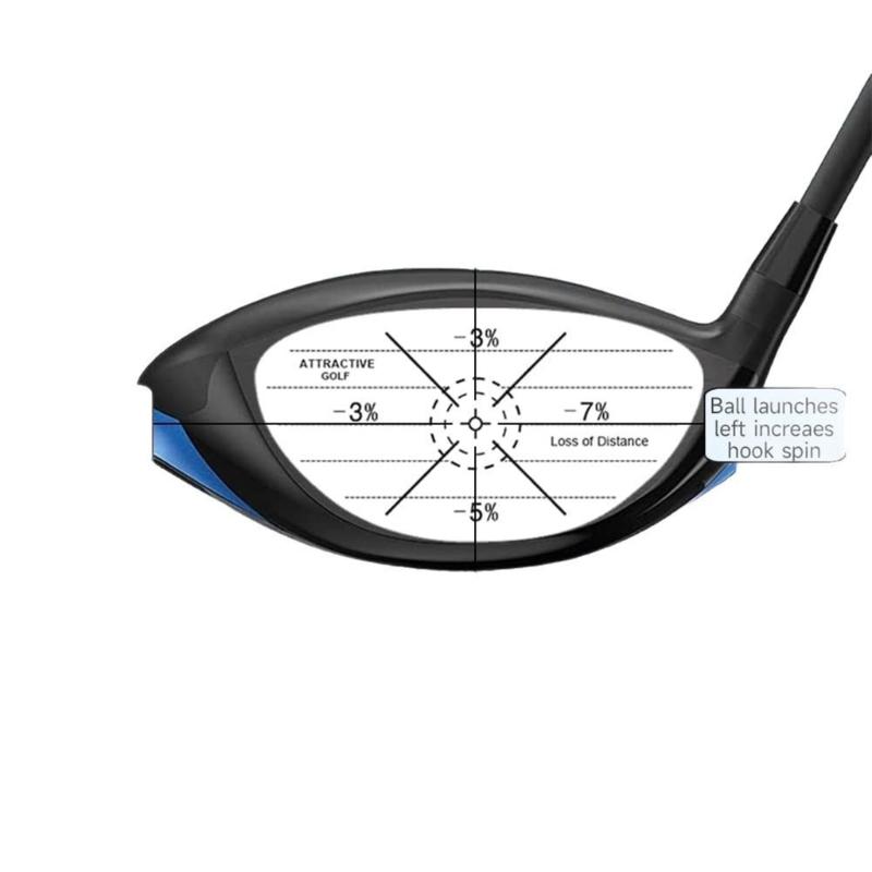 10 Stück Golfschläger Schlagflächen-Aufkleber Golf-Schlagaufkleber-Set Für Übungszwecke Mit Hoher Sichtbarkeit Abriebfestes Design