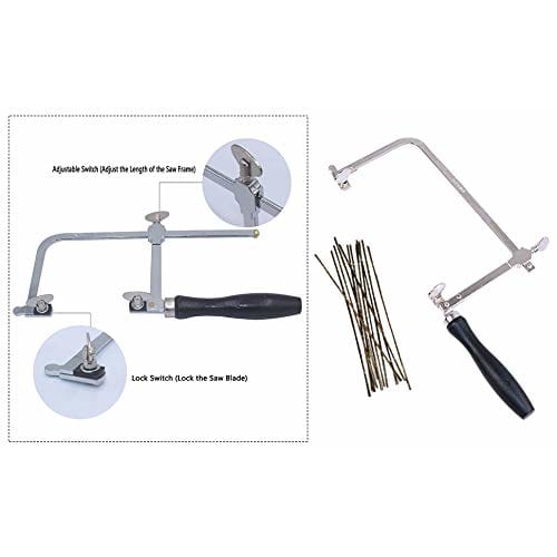 JINTONG Jigsaw Frame, Jewelry Making Tools, Promate Deluxe Jigsaw with 144 Hardened Blades