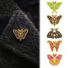 Enamel Moth Brooch Vintage Brooch, Cartoon Insect Alloy Lapel Pin, Men Artistic Pin Women Jewelry Accessories for Suit Dress Coat Scarf Retro Clothing
