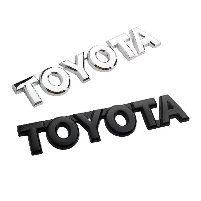 3D ABS Car Trunk Tail Sticker Emblem Badge Decals for Toyota Chr rav4 Yaris prius avensis Corolla Camry Aygo Hrv Prado Hilux