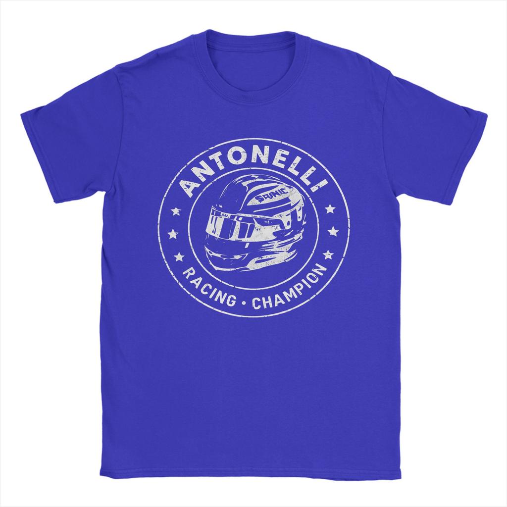 Andrea Kimi Antonelli Magliette da Uomo Maglietta Divertente Manica Corta Girocollo Magliette 100% Cotone Abbigliamento Taglie Forti