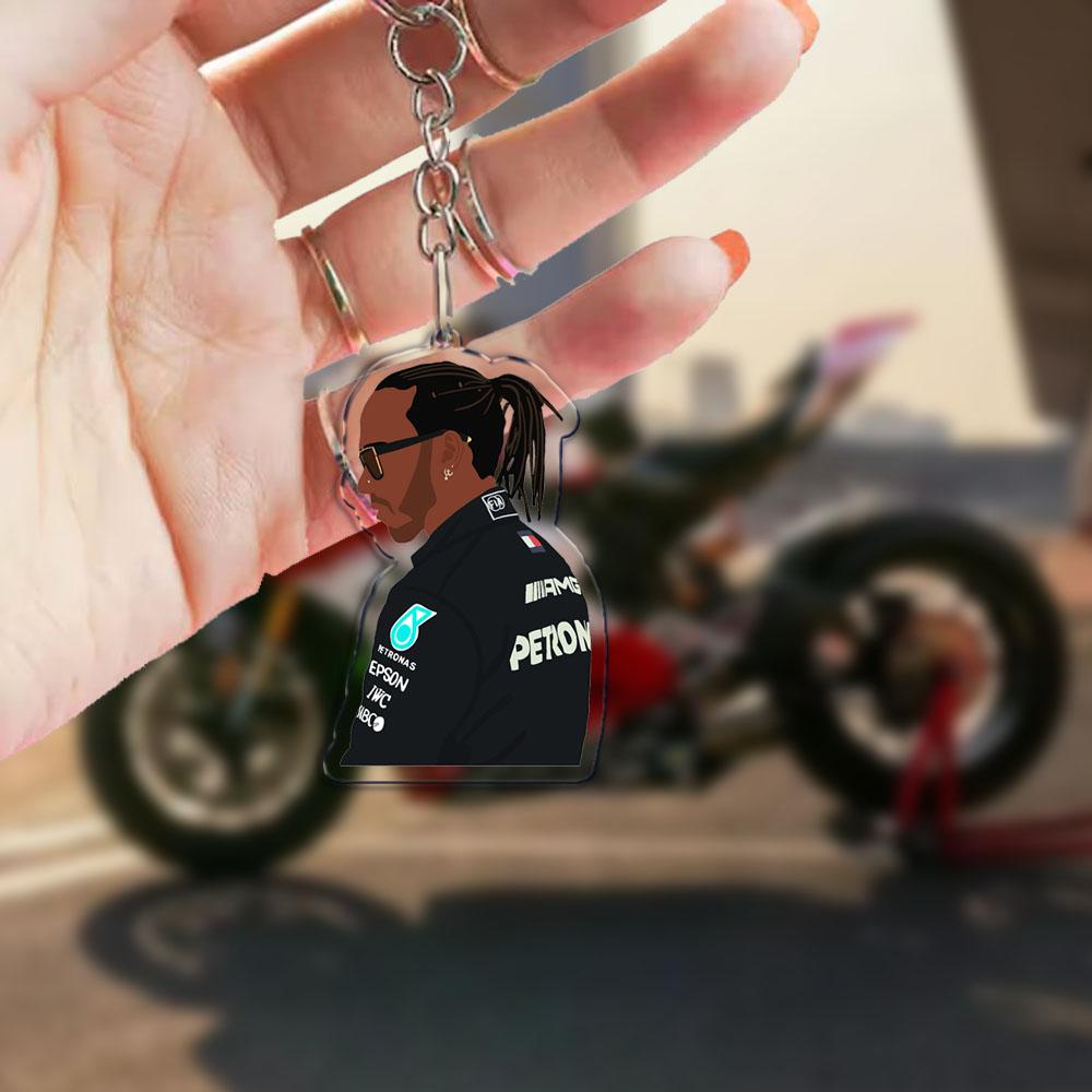Fast Furious Rennmotorrad Schlüsselanhänger für Zubehör Tasche Fahrradhelm Fahrer Anhänger Schlüsselkette Schlüsselring Schmuck Fans Geschenk