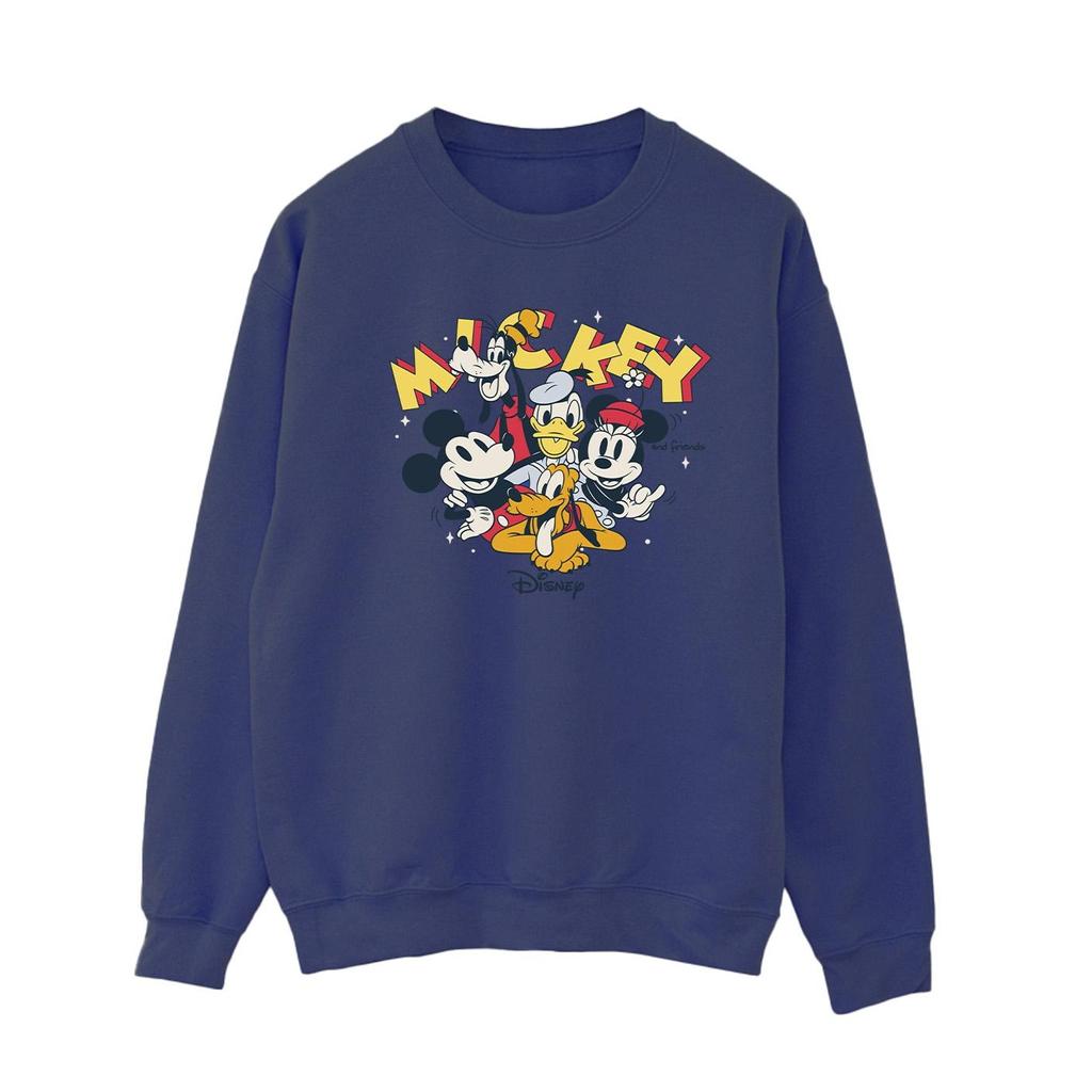 Disney Womens/Ladies Mickey Mouse Group Sweatshirt
