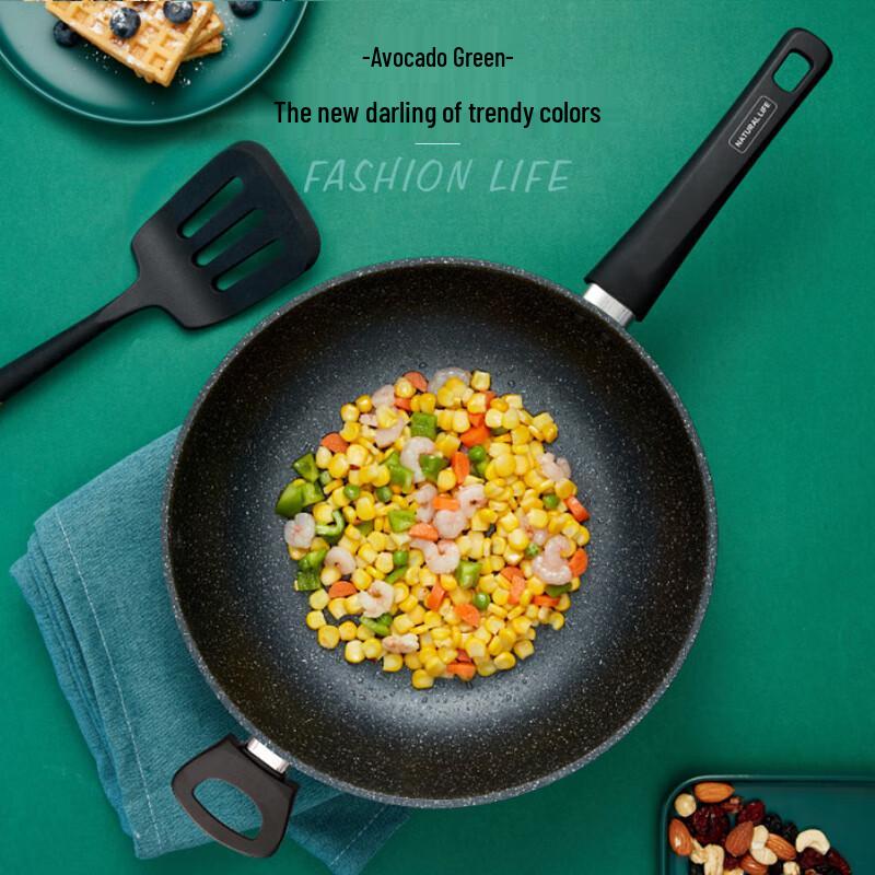ASD Crystal Stone Maifan Non-stick Wok