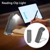 USB Rechargeable Reading Light 3 Colors Light Lamp Clip New Bookmark Night Light  Reading