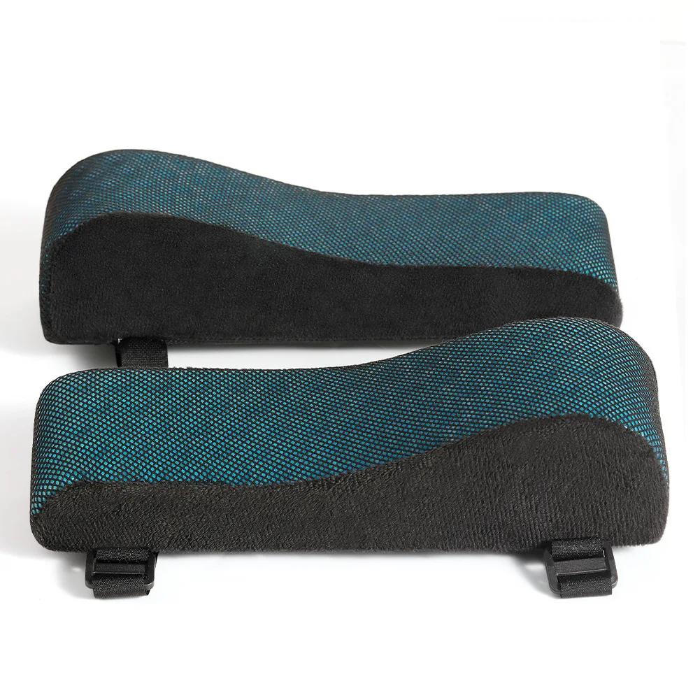 

2Pcs/set Soft Comfortable Memory Gel Armrest Pads Elbow Pillow Resilient Foam Ergonomic Hand Rest for Office Car Game Chair