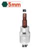 1pcs 3/8 Square Drive Socket Wrench Hex Screwdriver Bits H3 H4 H5 H6 H8 H10 Hexagon Ratchet Wrench Bit Socket Tool