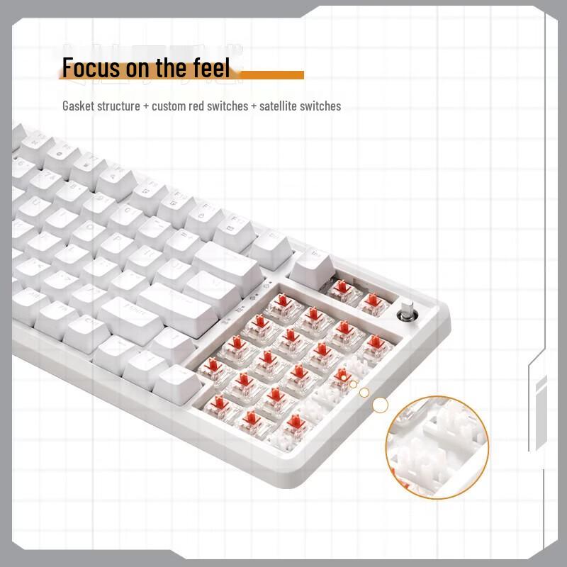 Lenovo MK9 Wired 98-Key Gasket Mechanical Gaming Keyboard