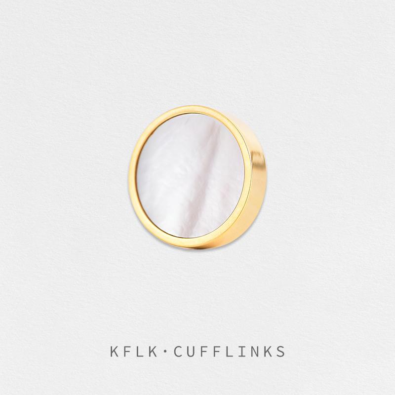 KFLK Fashion Brooch Pins Exquisite Round Shell Brand Brooches For Women Mens Costumes Badge Brooch Jewelry Wholesale