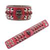 American Rhinestone Rivet Bracelet, Small Skull Decorated Punk Gothic Personalized Jewelry