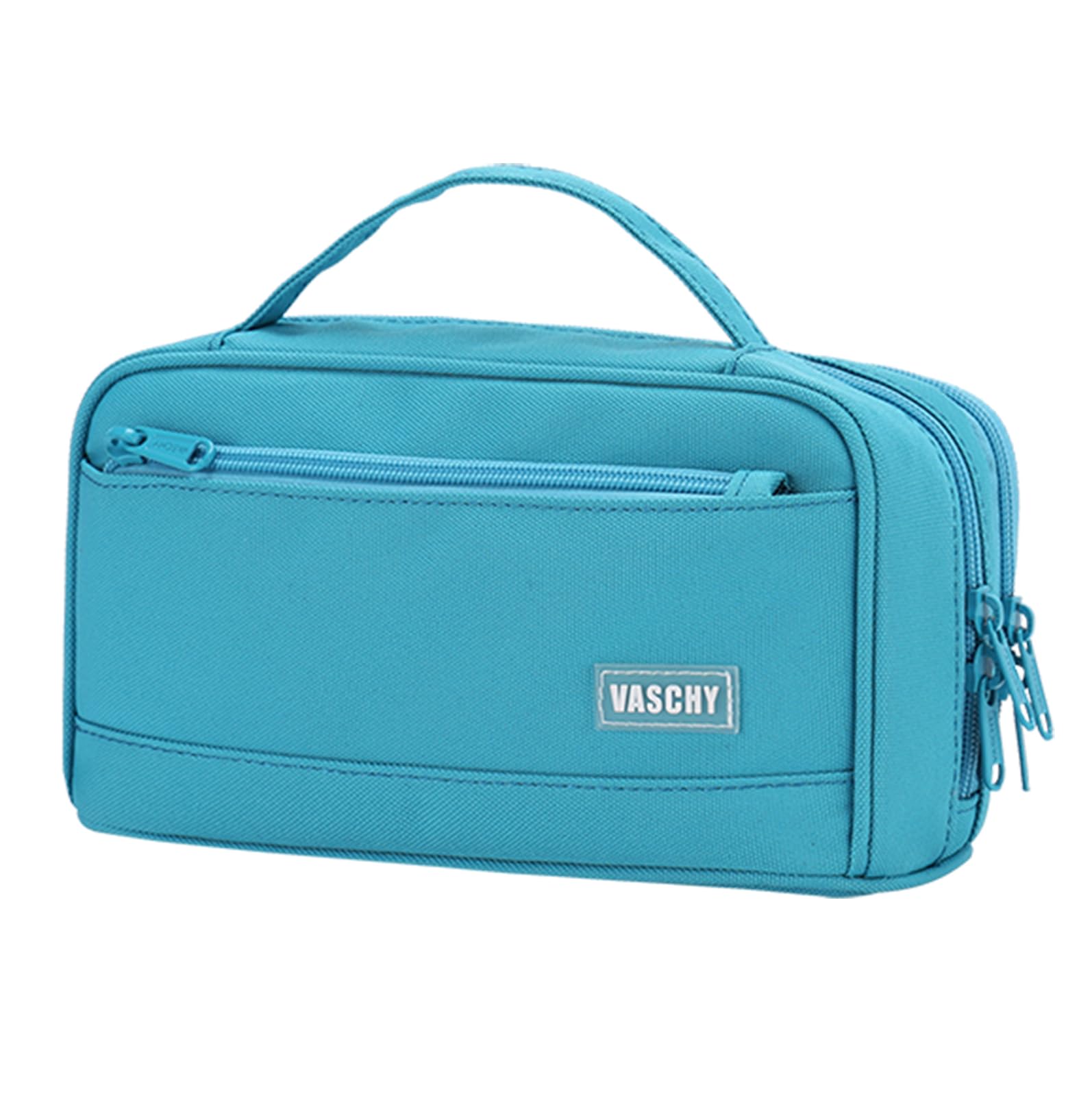 

VASCHY Large Capacity Pencil Simple Pen Pouch for High and College Boys and Gusseted Stationery Light Perfect Gift for Business and Working Perfect