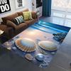 2025 New Starfish Beach Shell Sea Star Sand Carpet Rug for Living Room Bedroom Home Sofa Decoration,Kids Play Non-slip Floor Mat
