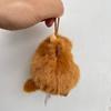 Llavero de Peluche de Vaca de las Tierras Altas Escocesas Kawaii Adornos de Animales de Peluche Lindos Colgante de Peluche Súper Suave Accesorios para Coche Regalo de Navidad