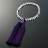 Kyoto Buddhist Altar Hayashi Prayer Beads for Women Pure Silk Miyakobo Genuine Crystal Amethyst Bag Kyoto Prayer Beads Can Be Used by All Sects