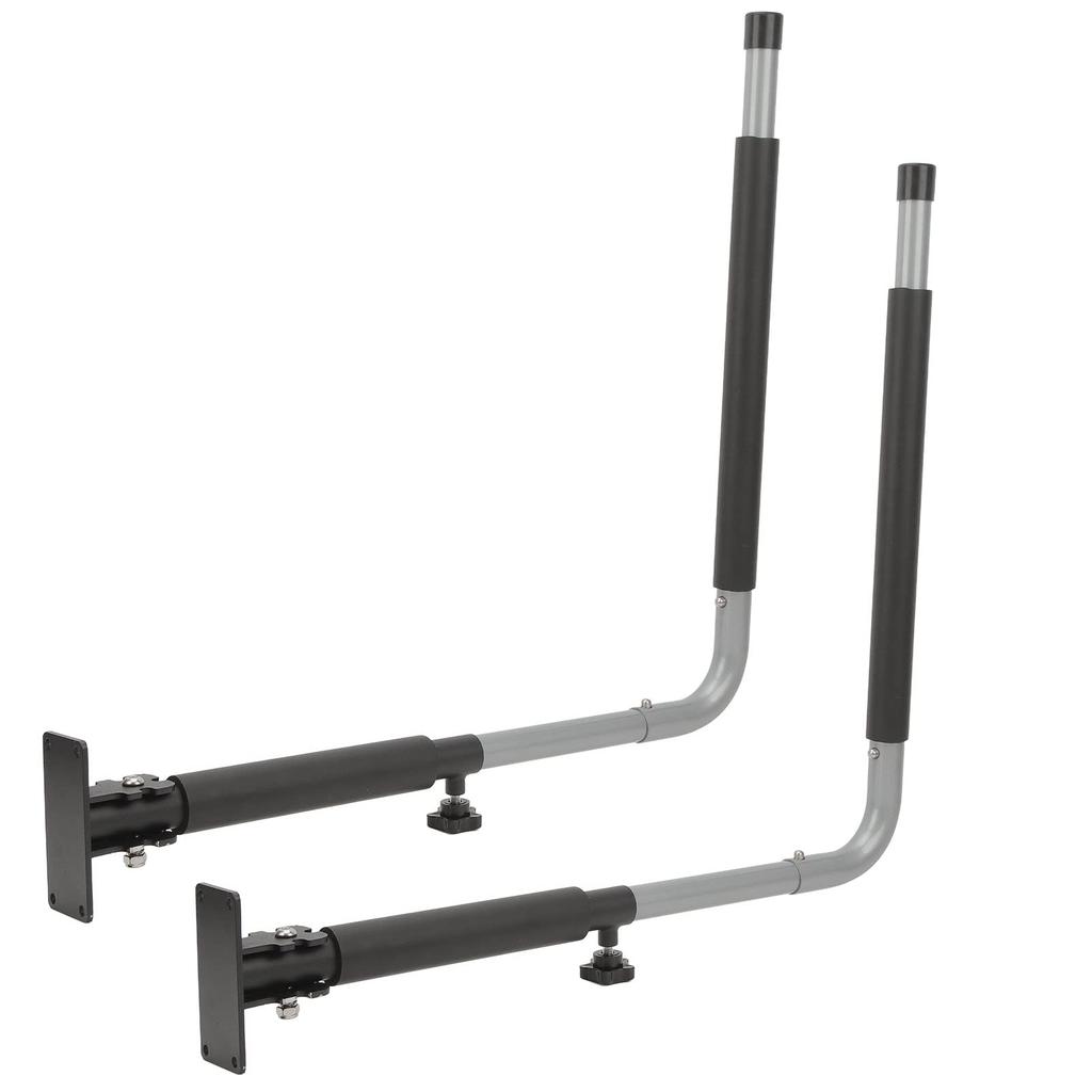Foldable and Telescopic Car Roof Box Wall-Mounted Rack, 50kg Load Capacity, with Storage Hooks and Hanger for Kayaks, Canoes, and Surfboards