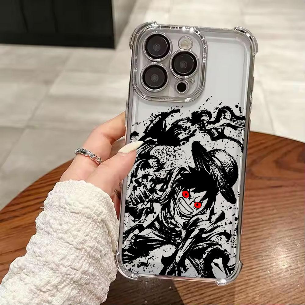 Japanese Anime O-One Piece Art Funda For iPhone 17 Pro 16 15 14 13 12 11 Pro Max Case 17 Plus 17E 16E 17Air Silicone Phone Cover