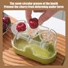 Cherry Corer Manual Press-Type Fruit Pitter Stainless Steel Cherry Pit Tool for Cherries Jujubes Red Dates Hawthorns Dishwasher Safe Cherry Pit