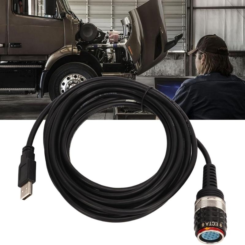 Easy Installation Truck Diagnostic Tool Cable for Vocom Replacement USB Connection Cord Wire Adjustment Cable 88890305
