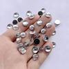 100 Pcs Beautiful Color 10mm Semi-circular Phone Case Decoration Flat Back DIY Jewelry Decoration Crystal Rhinestone