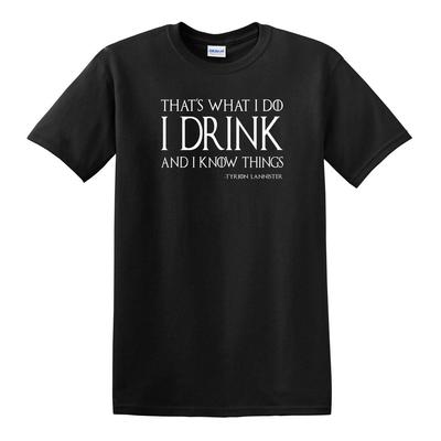 Game Of Thrones "Ich trinke und ich weiß Dinge" Tyrion Lannister Unisex T-Shirt