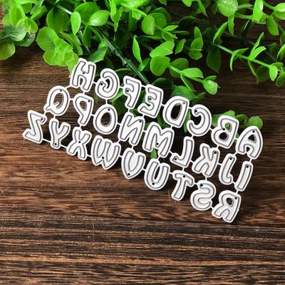 Alphabet Letter Metal Cutting Die DIY Scrapbooking Paper Cards Stencil Template