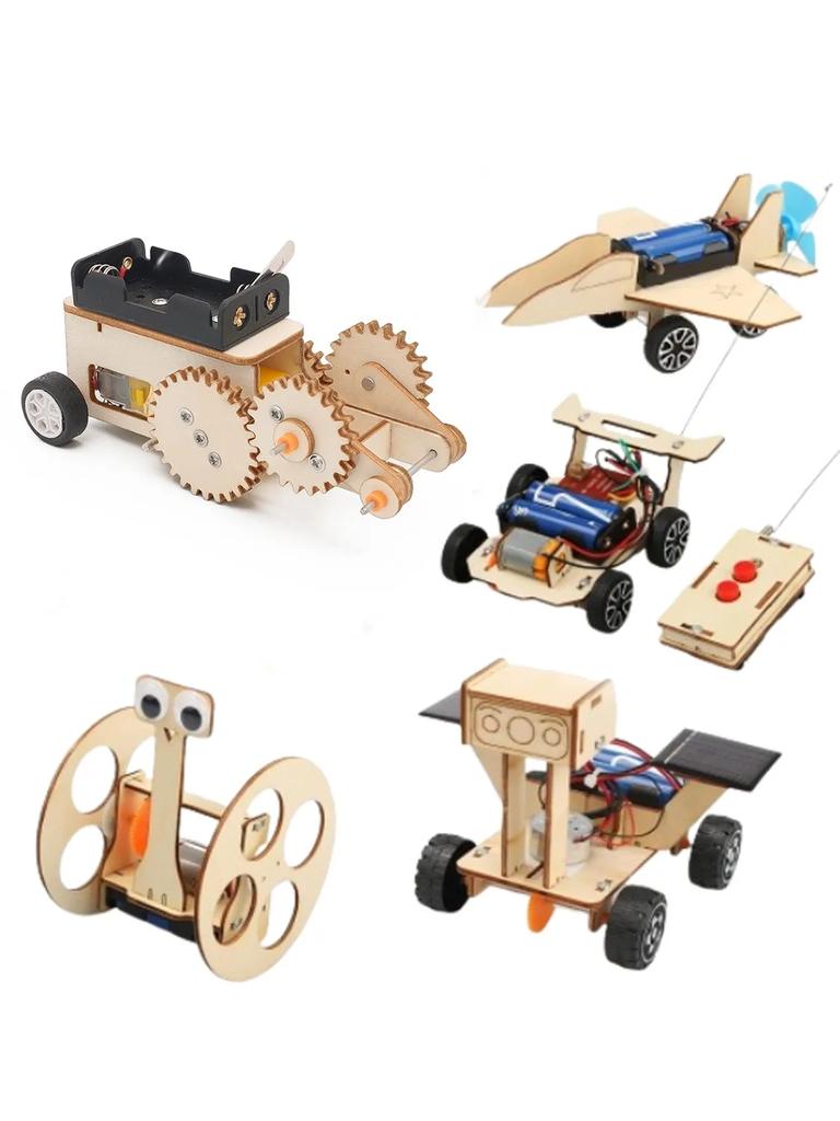 STEM Model Car Kits 3D Wooden Puzzles Toys Educational Science Crafts Kits Toy Wood Building Kit Halloween Gifts for Boys Kids