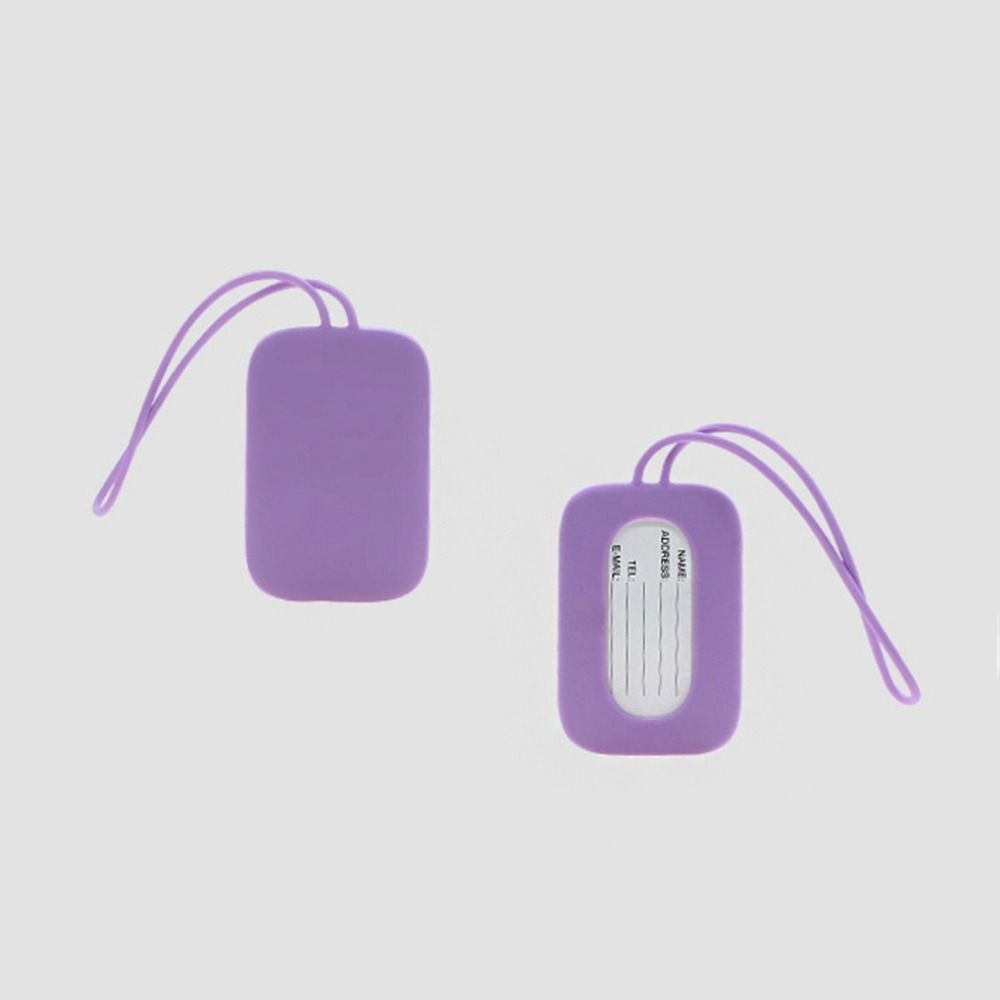 Silicone Luggage Tag Men Women Suitcase Name Baggage Tag Anti-lost Waterproof Airplane Labels Travel Accessories