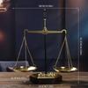 Decorative Balance of Justice Rustic Look Sculpture Sturdy Scale for