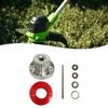 Aluminum Alloy Trimming Head With Red 30m Square Grass Cutting Rope Multi Hole New Aluminum Alloy Trimming Head