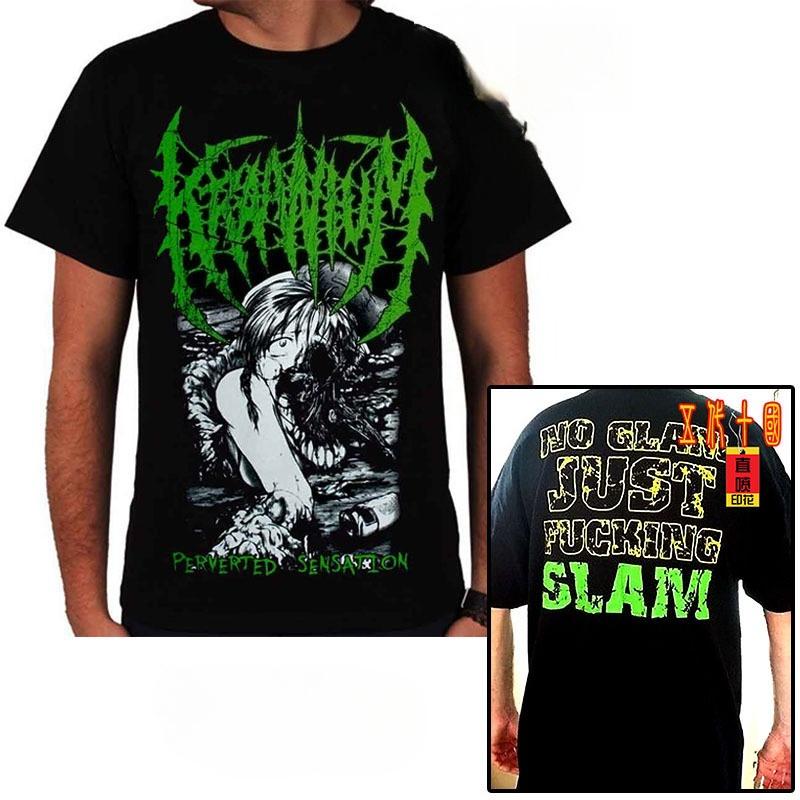 Iron Fist Rock T-shirt Male Cruel Death Metal Band Hip Hop European and American Street Loose Plus Size Ins