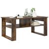 Coffee Table Smoked Oak 96 x 54 x 44 cm Wood Based Material