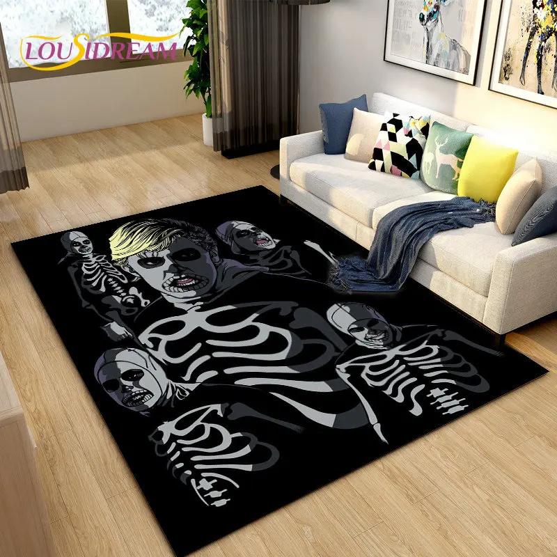 Cobra Kai Amanda TV-Karate-Teppich, groß, Teppich für Wohnzimmer, Schlafzimmer, Sofa, Fußmatte, Dekoration, rutschfeste Bodenmatte für Kinderspiele
