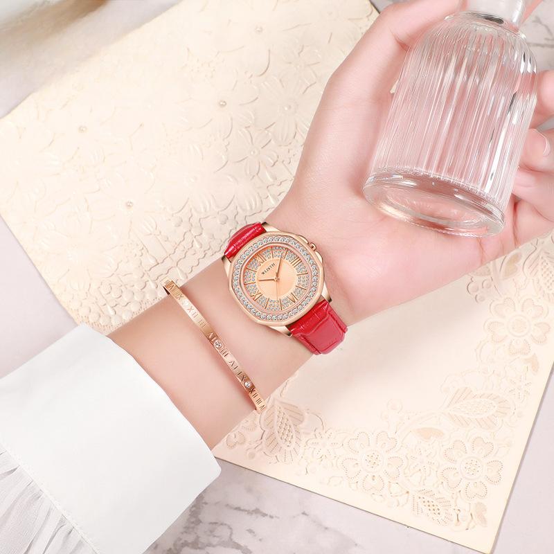 Watch Female Student Elegant Look Temperament Retro Women'S Watch Korean Waterproof Quartz Watch Belt Women'S WatchElegant Jewelry