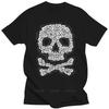 Otterly Adorable Skull T Shirt Hipster Clothes Men Tshirt Summer Fashion Tshirt Cotton Tops Hip Hop Tee Crossbones Halloween