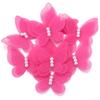 10pcs/lot Organza Fabric Butterfly Appliques Colorful Double-layer Meteor Gauze Pearl Butterfly For DIY Wedding Party Home Decor